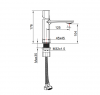 LAVEO Bateria umywalkowa z korkiem TORES BVT_022D